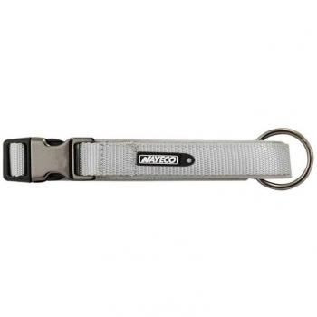 Nayeco Collar de Neopreno para Perros, Gris, 15mm x 28-35cm