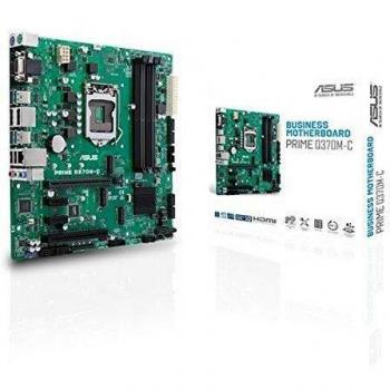 ASUS Prime Q370M-C Mini-ATX Placa Base, LGA 1151 (Zócalo H4), Intel Q370, DDR4-SDRAM DIMM 2133,2400,2666 MHz Dual, Capacidad Máxima de 64 GB