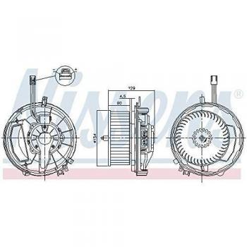 Nissens 87256 Ventilador Habitáculo