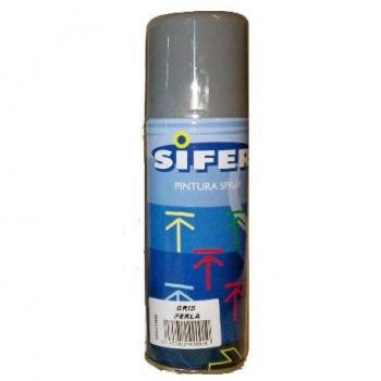 Pintura Spray Esmalte Acrílico Brillante 200ml Gris Perla Sifer