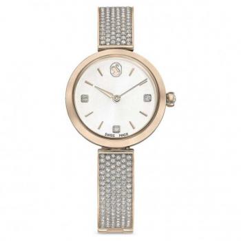 Swarovski Illumina Gold Tone Plated Champagne Crystal Watch 5671196