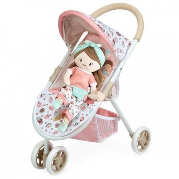 Carro de Muñecas Sweet Silla 2 en 1 con Muñeca DeCuevas 90248