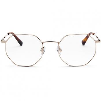 Messy Weekend LIAM OPTICS Gafas Recetadas para Hombre con Azules-Light Block Dorados 48 Lentes Recetadas