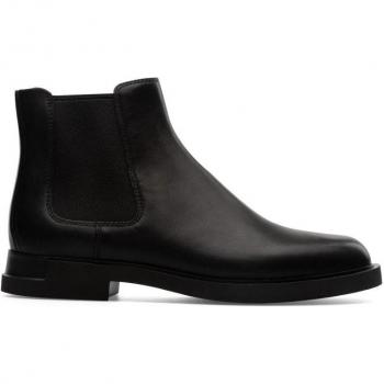 Botines de Mujer Camper Iman K400299-001 en Negro con Detalle Elástico y Piel de Calidad