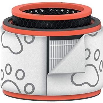 Leitz Trusens, Filtro de Tambor HEPA 3 en 1 Lavable, Filtro HEPA y de Carbón para Purificadores de Aire Leitz Z-2000/Z-2500, Captura Pelos de Animal, Malos Olores y Otras Partículas, 2415129