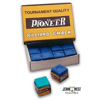 12 pieza John West billar tiza azul estándar
