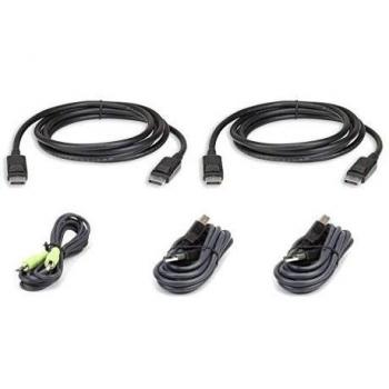 Kit de Cables KVM ATEN USB DisplayPort Doble Pantalla Seguro 3m