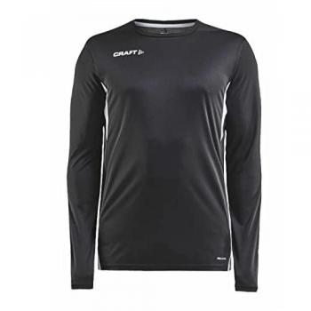 Craft Pro Control Impact Long Sleeve T-Shirt for Men - Black, Polyester, XX-Large
