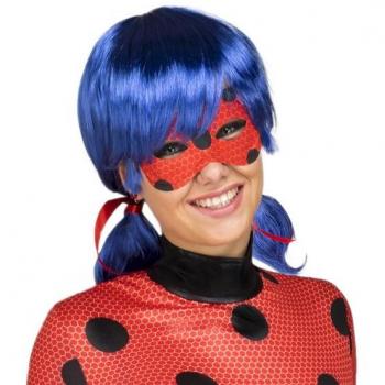Conjunto de Peluca y Antifaz de Ladybug para Mujer con Caja