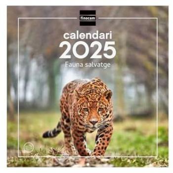 Calendario Imágenes de Pared 30x30 para Escribir 2025 Fauna Salvaje Enero 2025 - Diciembre 2025 (12 meses) Catalán