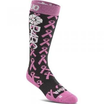 Thirtytwo Calcetines Merino B4BC para mujer, color negro/rosa, talla L-XL