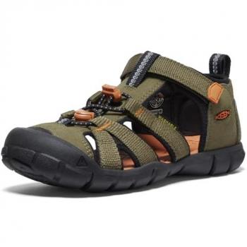 Sandalias Juveniles Keen Seacamp II CNX Marrón Claro/Naranja 34 Unisex
