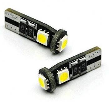 jurmann Trade GmbH® 3 SMD LED Luz de posición, Socket de W5 W T10, Canbus, Xenon Blanco, Sin Autorización en la STVZO