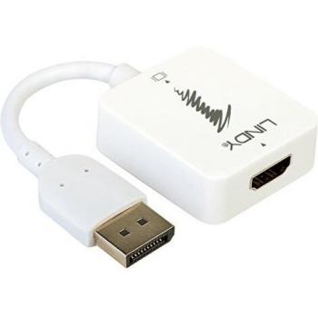 LINDY HDMI 1.4 to DisplayPort 1.1 Converter, white