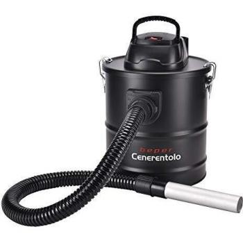 BEPER RI552 RI.552-Aspiradorade Cenizas con un Filtro hepa, 1000W, con Capacidad 15L, 1000 W, 15 litros, Metal, Negro
