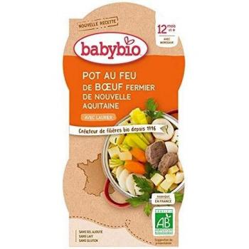 Babybio Petit Bol Pot au Feu de Bœuf d'Aquitaine/du Limousin 12+ Mois 400 g
