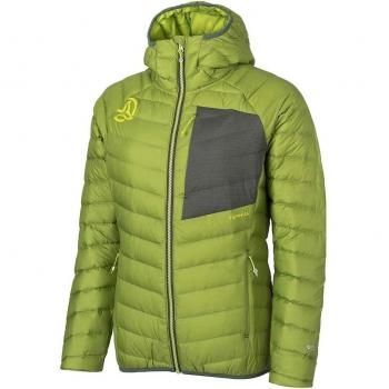 Ternua - Chaqueta de mujer Vilma Hood Down Jkt W Ternua, chaqueta con capucha, color verde lima, talla XS