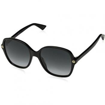 Gucci Square Womens Black Grey Gradient Sunglasses - One Size