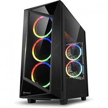 Sharkoon REV200 - Caja de Ordenador, PC Gaming, Semitorre ATX, Negro
