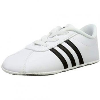 Adidas VL Court 2.0 Crib, Zapatillas de Estar por casa Unisex niños, Blanco