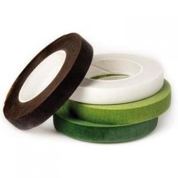 Decora 0803054 4 Cintas DE Papel para FLORISTAS Verde/Verde C/Blanco/MARRÓN 12