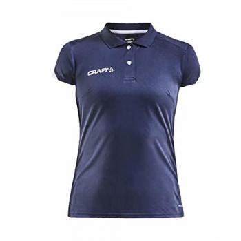 Craft Pro Control Impact Women's Polo Shirt - Short Sleeve, Breathable Polyester, Available in Blue and XS Size