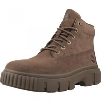Botas Timberland Greyfield Mid Lace Up de mujer caña media marrón 38.5 con cordones