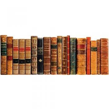 Pegatina Decorativa HD de Libros Antiguos para Cabecera 160 cm x 60 cm