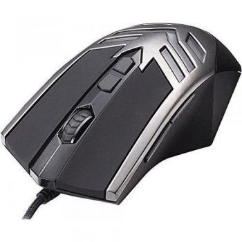Perixx MX-1000 Iron, Programmable Gaming Mouse - 7 botones programables & 5 de perfiles de usuario - Omron Micro Switches - Avago 2000DPI A3050 optico - Cambiar PPP 500-4000 - Ultrapolling 1000 Hz - Software de configuracion incluido