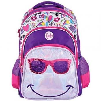JuguetesFantasia.com Mochila Footy Smile Infantil con LUZ LED Y Lentejuelas