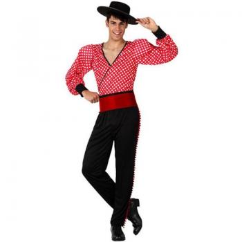 Atosa Disfraz de Flamenco Rojo para Adultos Hombre Talla M-L (3 Piezas)