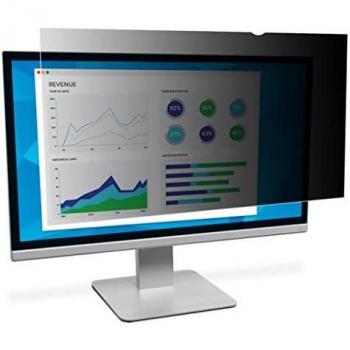 3M Privacy Filter for 21.5-inch Widescreen Monitor (16:9), Black, Frameless, 54.6 cm