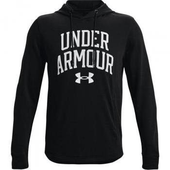 Camiseta de Manga Larga Hombre Under Armour Logo Crew Negro