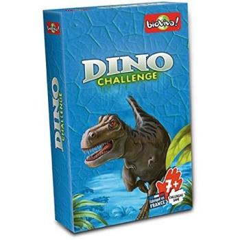 Bioviva- Juego de cartas Dino Challenge, Color azul
