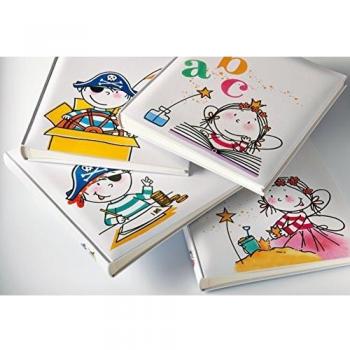 Álbum de fotos infantil Hada Escuela con 50 páginas blancas y protector - Modelo Colorido