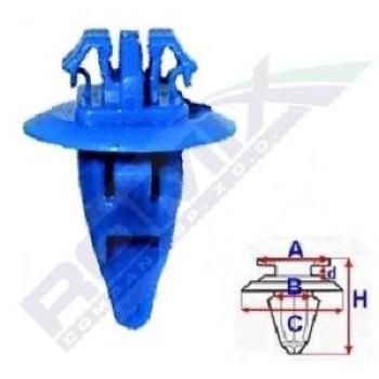 Clip ROMIX 80104, 10 Piezas, Listón de sujeción para papelería, fabricado en plástico resistente, diseño ergonómico para fácil manejo, ideal para organizar documentos y mantenerlos en su lugar