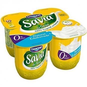 Danone Savia - Savia de Soja Natural, 4 x 125 g