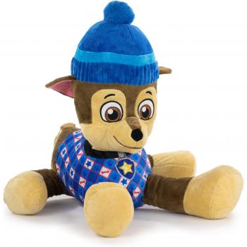 Peluche Chase Tumbado Invierno Patrulla Canina Paw Patrol 50cm