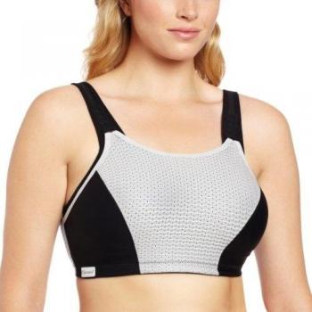 Glamorise Adjustable Support Sports Bra - Wireless Black Women's Underwear