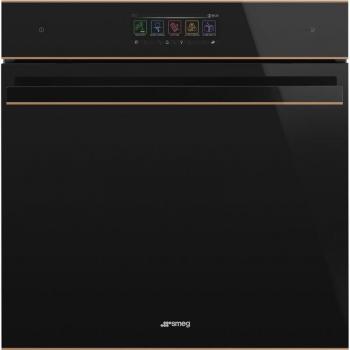 Horno Multifuncional Smeg Dolce Stil Novo 60cm con Vapor y Microondas, 68 litros, Color Negro