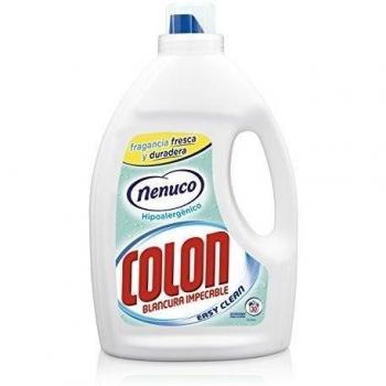 Colon Nenuco - Detergente para lavadora, adecuado para ropa blanca y de color, formato gel - 34 dosis