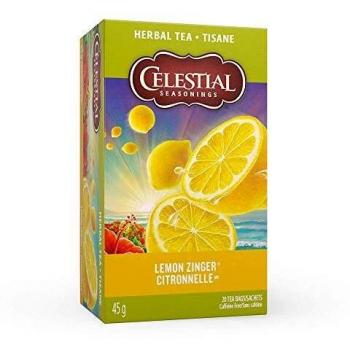 Celestial Seasonings 100% Natural Lemon Zinger Herbal Tea 20 ct
