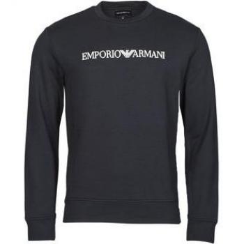 Emporio Armani Men's XL Logo Print Sweatshirt in Black