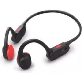 Auriculares inalámbricos a conducción ósea Philips TAA5608BK - deportivos, abiertos, Bluetooth, color negro y rojo