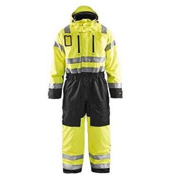 Mono de Trabajo de Invierno de Alta Visibilidad Amarillo Fluorescente/Negro Talla 40
