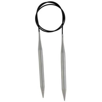Knitpro basix fijo de aluminio agujas de tejer circulares 45mm x 80cm