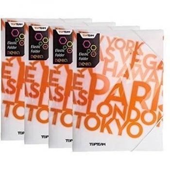 DMM Supplies 48623 - Carpeta con gomas, color naranja