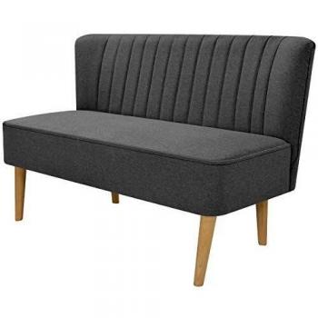 vidaXL Sofá de tela 117x55,5x77 cm gris claro