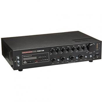 AMPLIFICADOR FONESTAR MA-245GU 4x120W-MAX 100V/8-OHMS 24VCC/230VCA USB/SD/MP3/REC