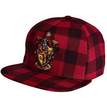 Harry Potter Tartan Gryffindor Unisex Gorra Rojo/Negro One Size, 100% algodón,